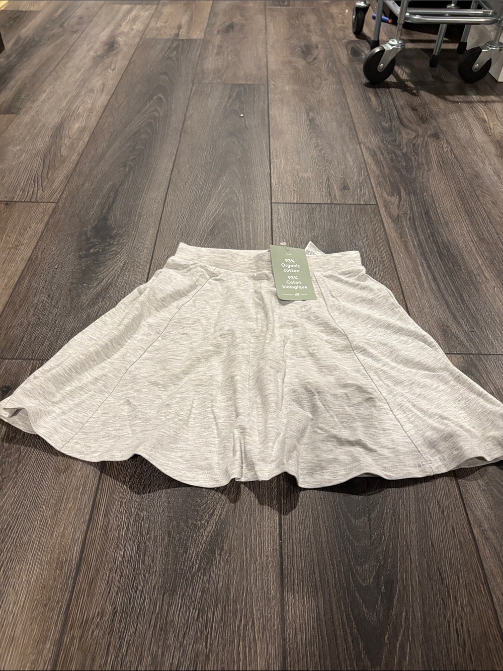H&M Light Gray Flared Circle Skirt